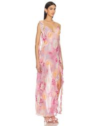 For Love & Lemons Natalie Maxi Dress in White | Lyst