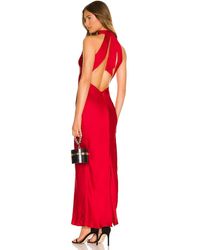 Bardot Amalfi Maxi Slip Dress - Red