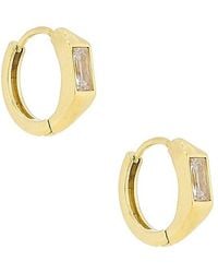 Mazin Jewels - Chloe Hoops Earring - Lyst