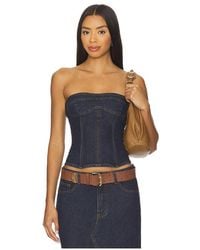 Lioness - Sweetness Strapless Top En Color Azul Talla (También En M, S, Xl, Xs, Xxl, Xxs) - Lyst