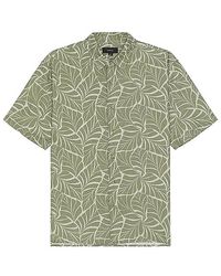 Vince - Knotted Leaves Short Sleeve Shirt - Lyst