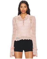 Free People - Pullover Aus Pointelle-Strick - Lyst