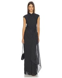 ROTATE BIRGER CHRISTENSEN - Long Dress With Tie - Lyst
