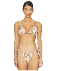 AFRM - Capri Beaded Bikini Top - Lyst