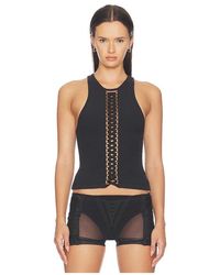 HAELO - Lace Up Tank Top - Lyst