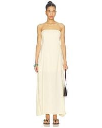 WeWoreWhat - A Line Strapless Midi Dress - Lyst