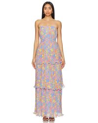 AMUR - Laine Tiered Gown - Lyst