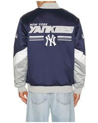 Mitchell & Ness - Mlb New York Yankees Triple Check Heavyweight Satin Jacket - Lyst