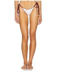 Kulani Kinis - Lettuce Edge Thong Tie Bikini Bottom - Lyst