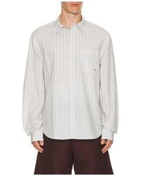vowels - Long Sleeve Striped Button Down Shirt - Lyst