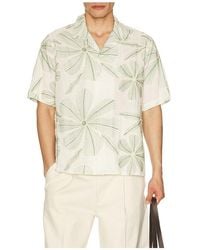Corridor NYC - Linen Applique Short Sleeve Shirt - Lyst