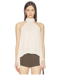 MORE TO COME - Frankie High Neck Top - Lyst