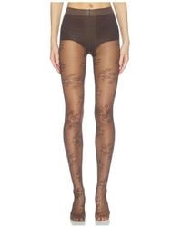 Swedish Stockings - Malva Ladder Resistant Tights - Lyst