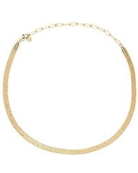 Ettika - Textured Flat Chain Necklace - Lyst