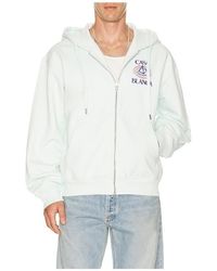 CASABLANCA - Celestial Pyramid Flock Printed Classic Zip Up Hoodie - Lyst