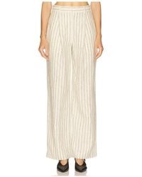 Posse - Pantalón Con Trabillas Mackenzie En Color Crema Talla (También En M, S, Xs, Xxs) - Lyst