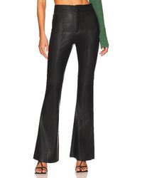 Blank NYC - Faux Leather High Rise Flare Pant - Lyst