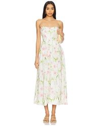 Bardot - Lola Corset Midi Dress - Lyst