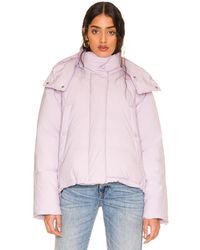 theory hooded puffer coat