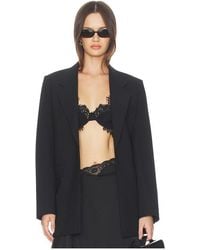 Theory - Relaxed Slash Blazer en Black - Lyst