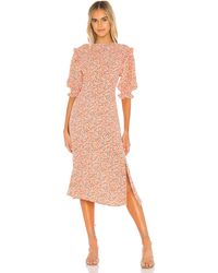 faithfull the brand anne marie midi dress