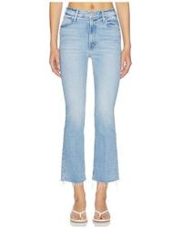 Mother - Lil Petite Hustler Ankle Fray Jeans - Lyst