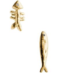 Eliou - Statement-Ohrringe Sardine And Fishbone - Lyst