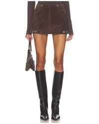 Blank NYC - Faux Suede Mini Skirt - Lyst