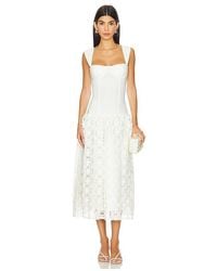 WeWoreWhat - Corset Lace Skirt Midi Dress - Lyst