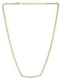 petit moments - Pave Bar Necklace - Lyst