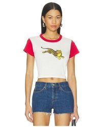 KENZO - Jumping Tiger Cropped T-Shirt - Lyst