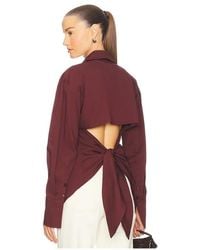 Simon Miller - Loch Poplin Button Up Shirt - Lyst