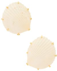 Jennifer Behr - Pendientes Deryn En Color Ivory Talla En - Lyst
