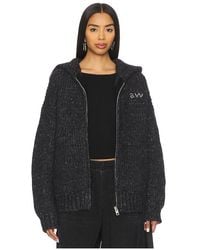 Alexander Wang - Oversized Zip Up Hoodie - Lyst