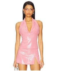 Miaou - Mathilde Top en Pink - Lyst