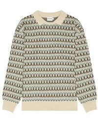 BOUND - Crosby Wool Long Sleeve Polo - Lyst