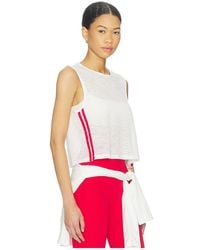 Splits59 - Logan Mesh Tank Top With Stripe - Lyst
