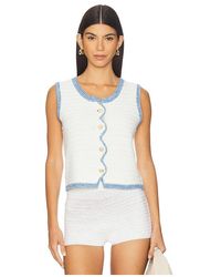 Central Park West - Rose Scallop Edge Tank - Lyst