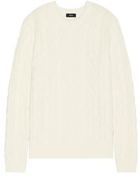 Theory - Cable Knit Sweater - Lyst