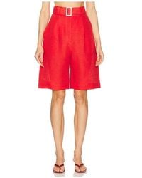 Matthew Bruch - Pleated Bermuda Short - Lyst