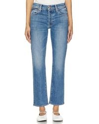 Mother - MID-RISE-JEANS MIT GERADEM BEIN HIKER HOVER - Lyst