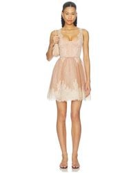 Zimmermann - Valiant Lace Trim Mini Dress - Lyst
