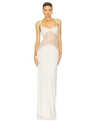 Helsa - Sheer Knit Curve Maxi Dress - Lyst