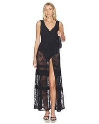 Free People Annalise Maxi Dress in Natural | Lyst