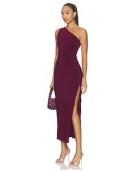 Norma Kamali - One Shoulder Long Dress With Side Slit - Lyst