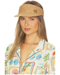 Ruslan Baginskiy - Monogram-Embellished Straw Visor - Lyst