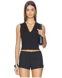 Commando - Neoprene Ceo V-Neck Shell Top - Lyst
