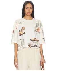 Free People - X Mountain View Graphic Tee - Lyst