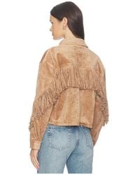 Blank NYC - Cropped Fringe Jacket - Lyst