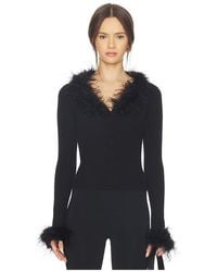 MAJORELLE - Lela Feather Cardigan - Lyst